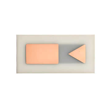 Керамічна підкладка з нітриду алюмінію AMB, покрита міддю